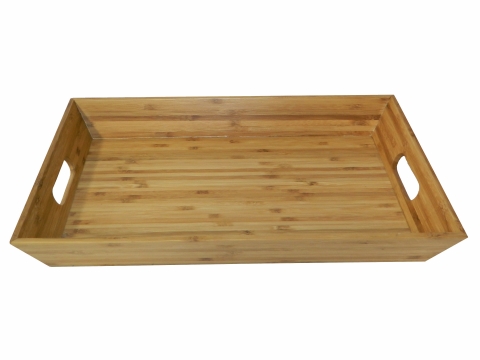 Bamboo serving tray rectangular